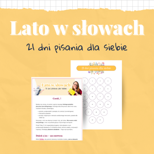 Lato w słowach. 21 dni pisania dla siebie (e-book dostarczany w częściach)